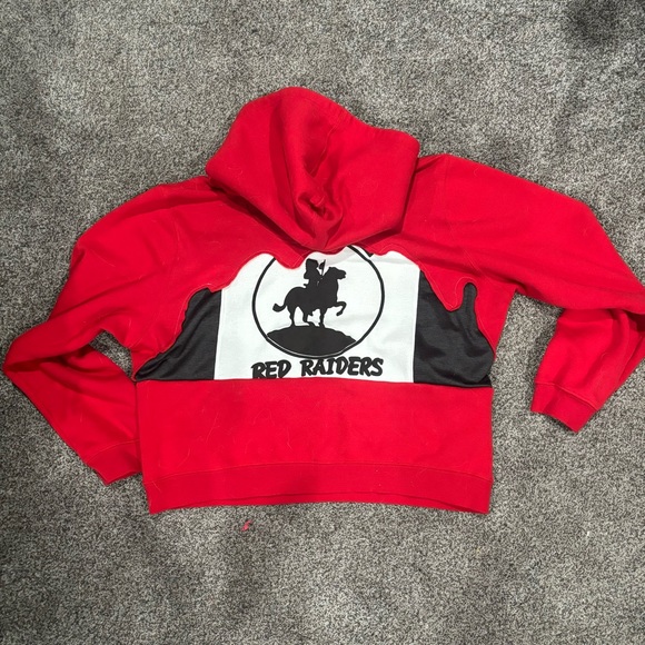 1-of-1 Reworked Red Raiders Hoodie - Picture 3 of 4